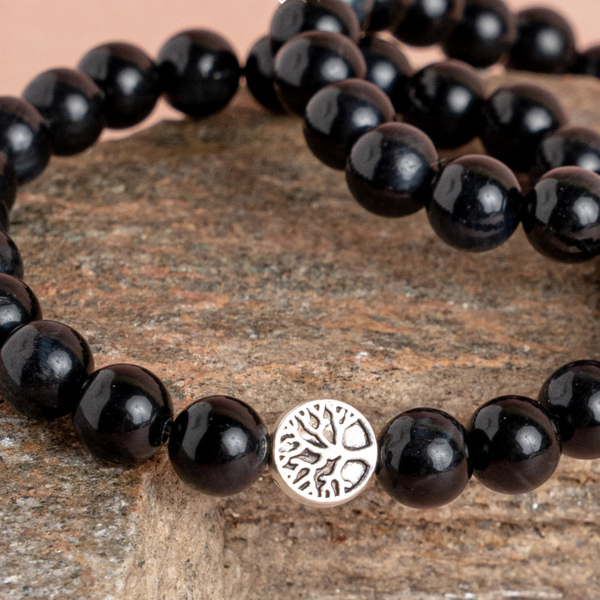 Jaipur Crystal Gems 💎| Buy Black Obsidian Bracelet 8mm