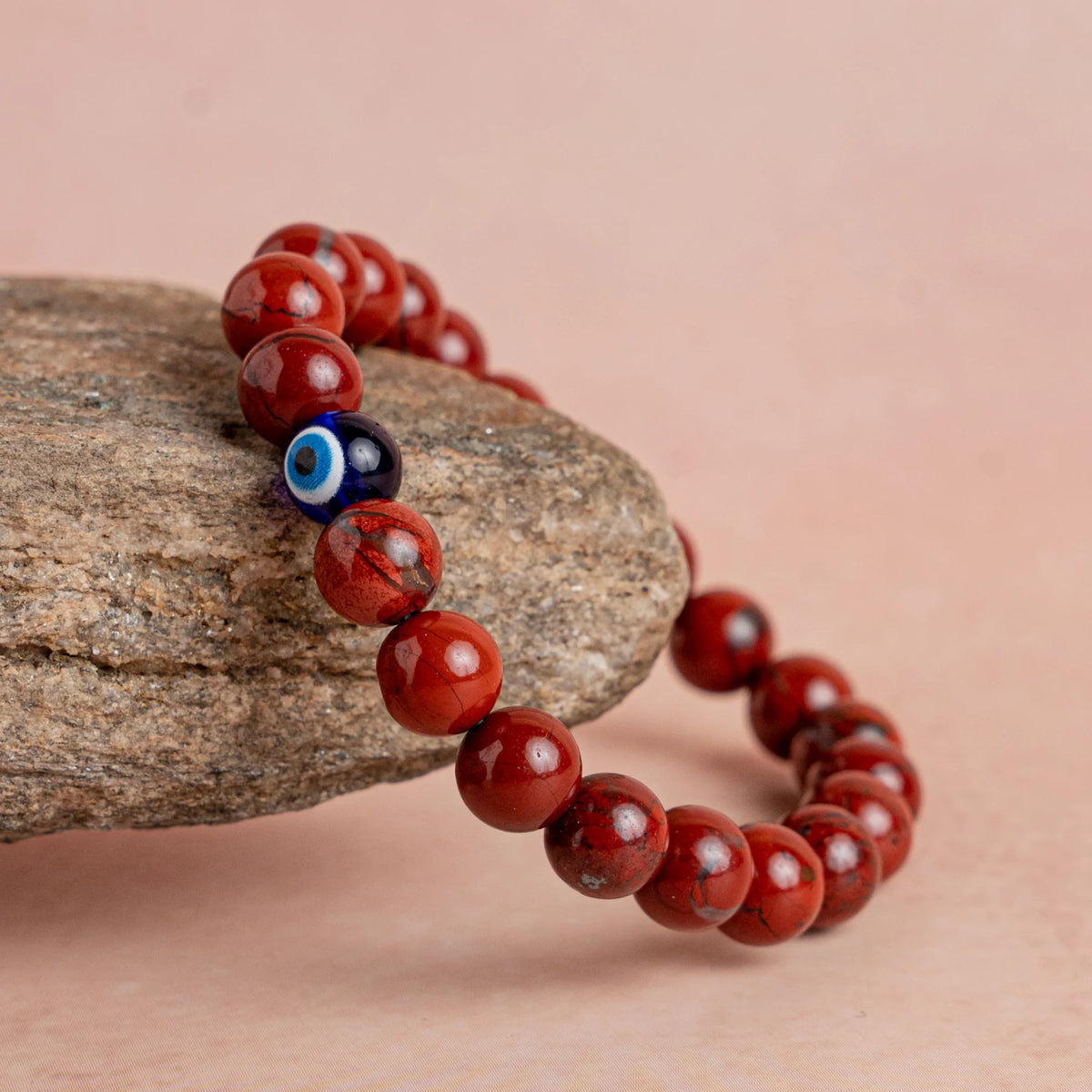 Jaipur Crystal Gems 💎| Buy Red Jasper Bracelet 8mm