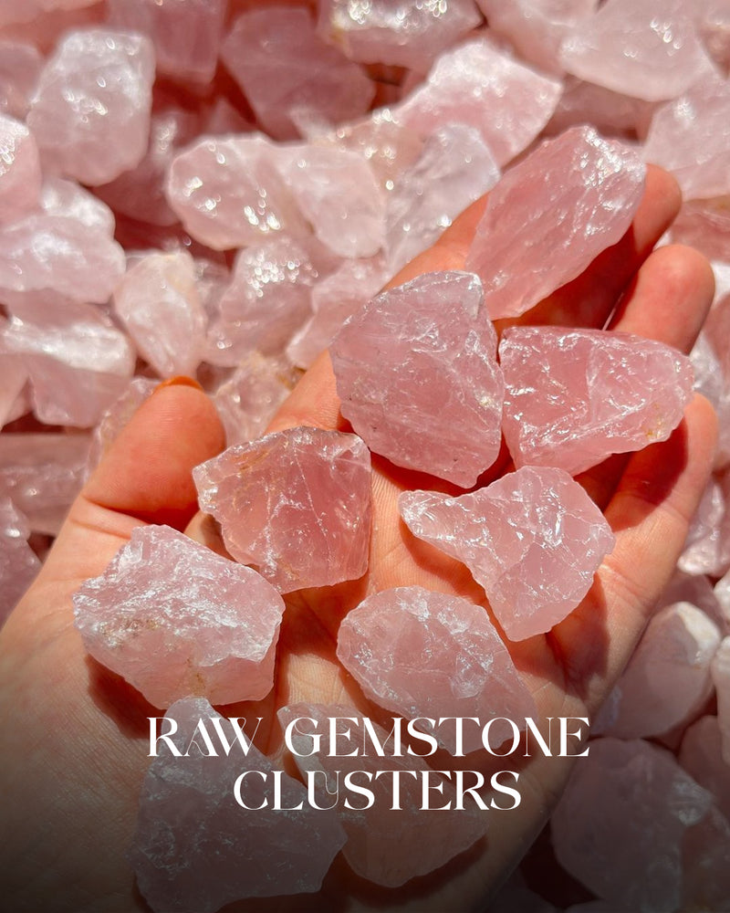 Raw Gemstone Clusters