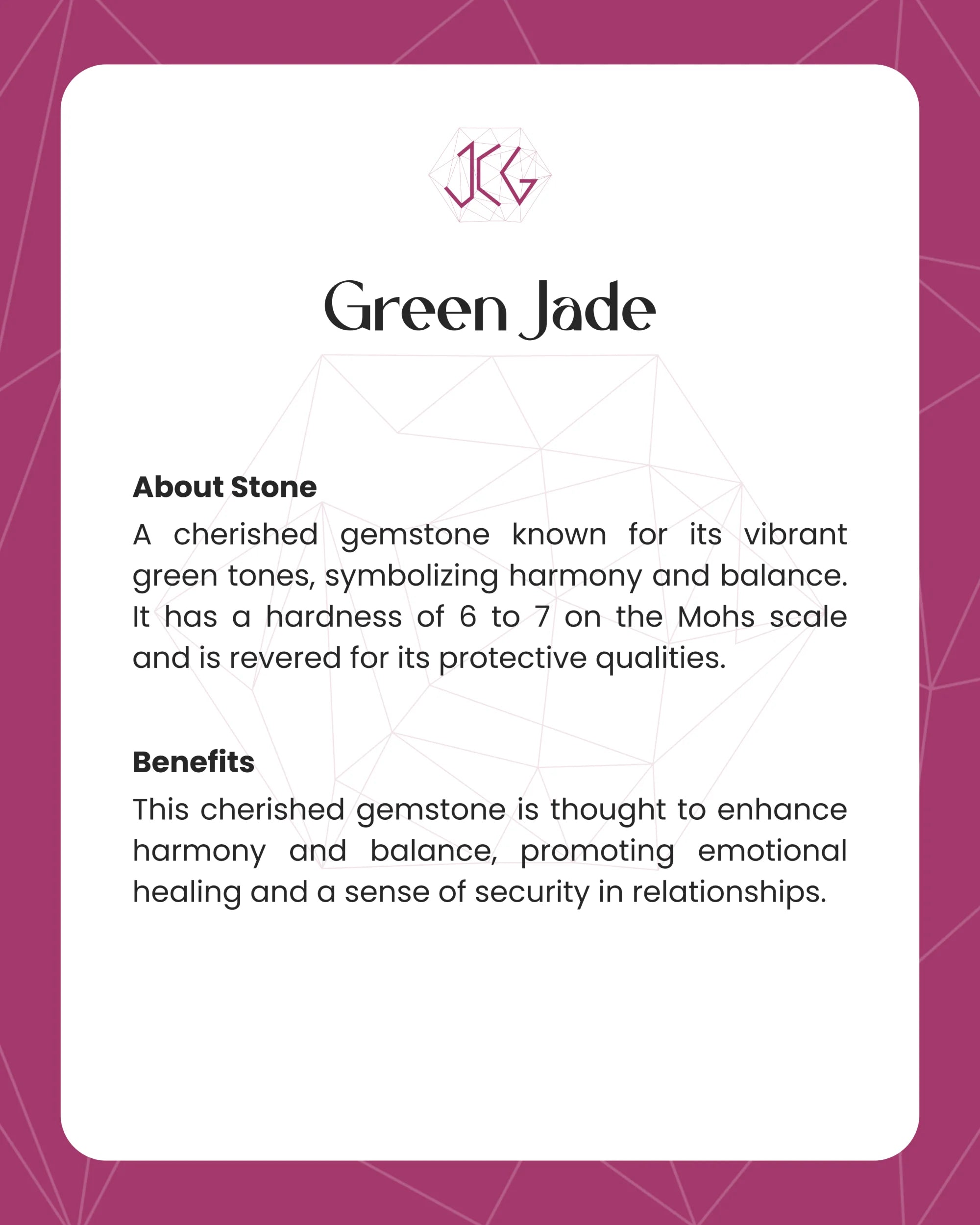 Green Jade Zibu Coin Jaipur Crystal Gems