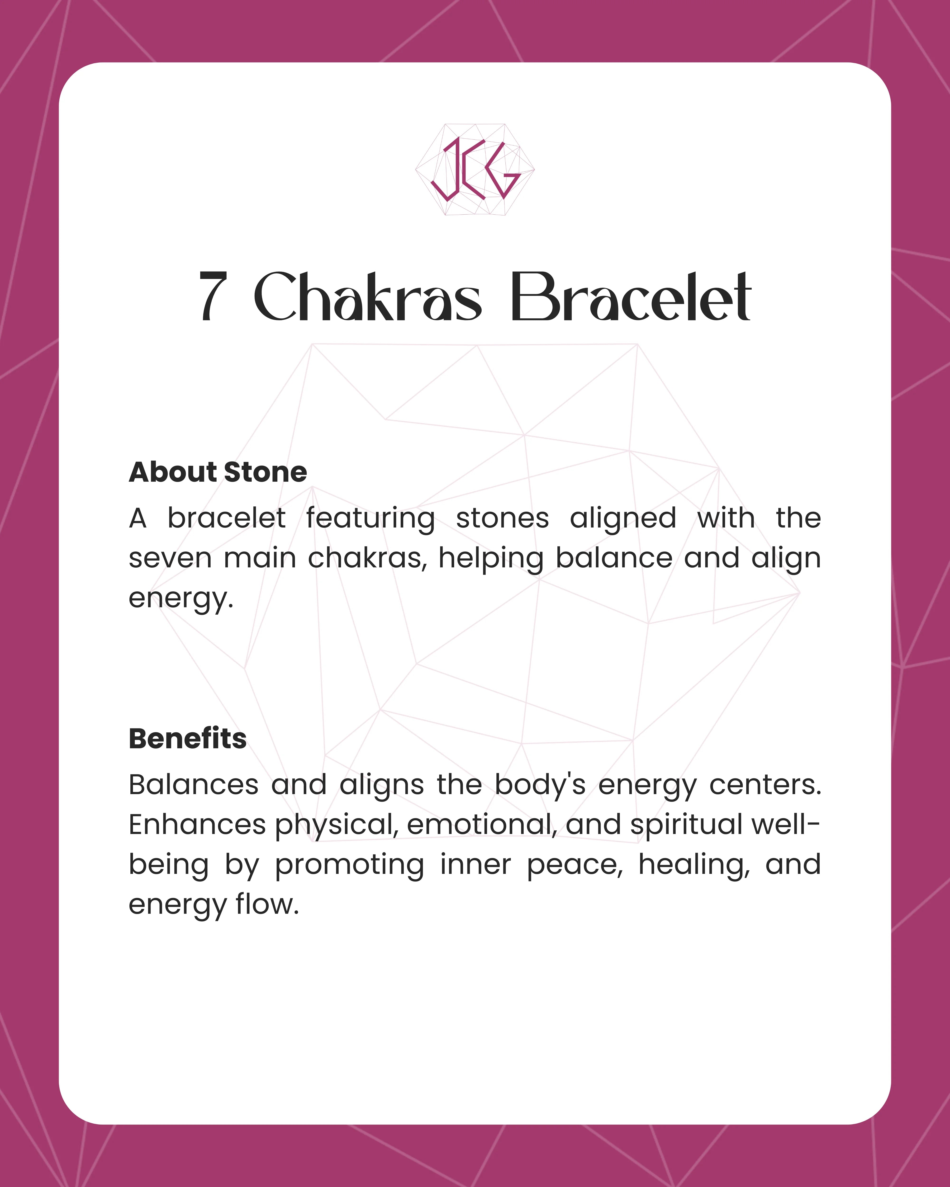 7 Chakras Bracelet 8mm