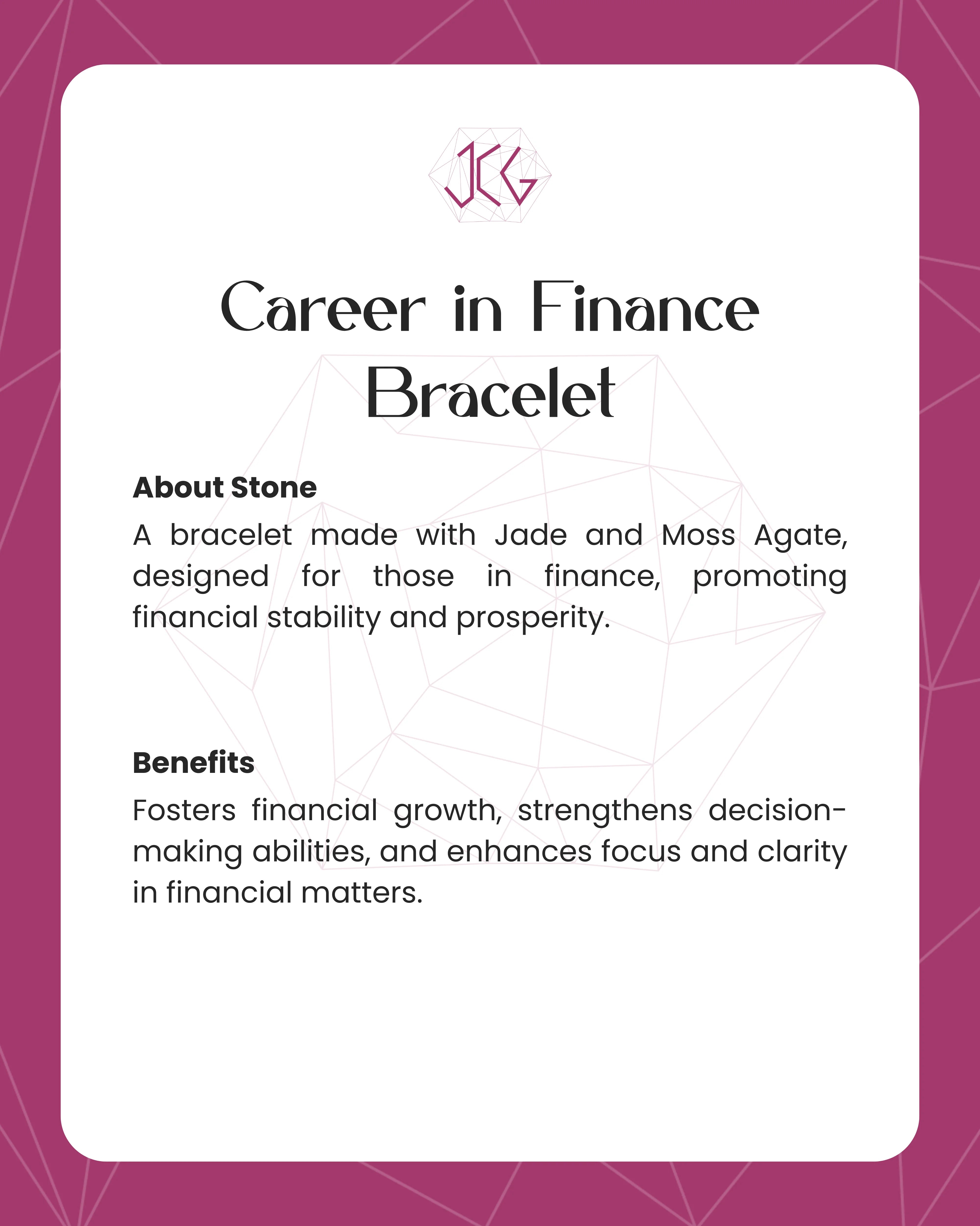 Career in Finance Bracelet 8mm