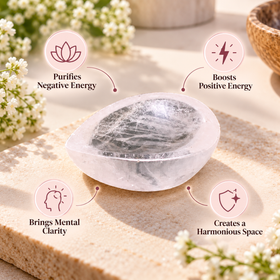 Natural Crystal Diya (With Certificate)