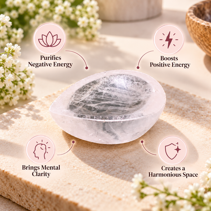 Natural Crystal Diya (With Certificate)