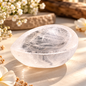 Natural Crystal Diya (With Certificate)