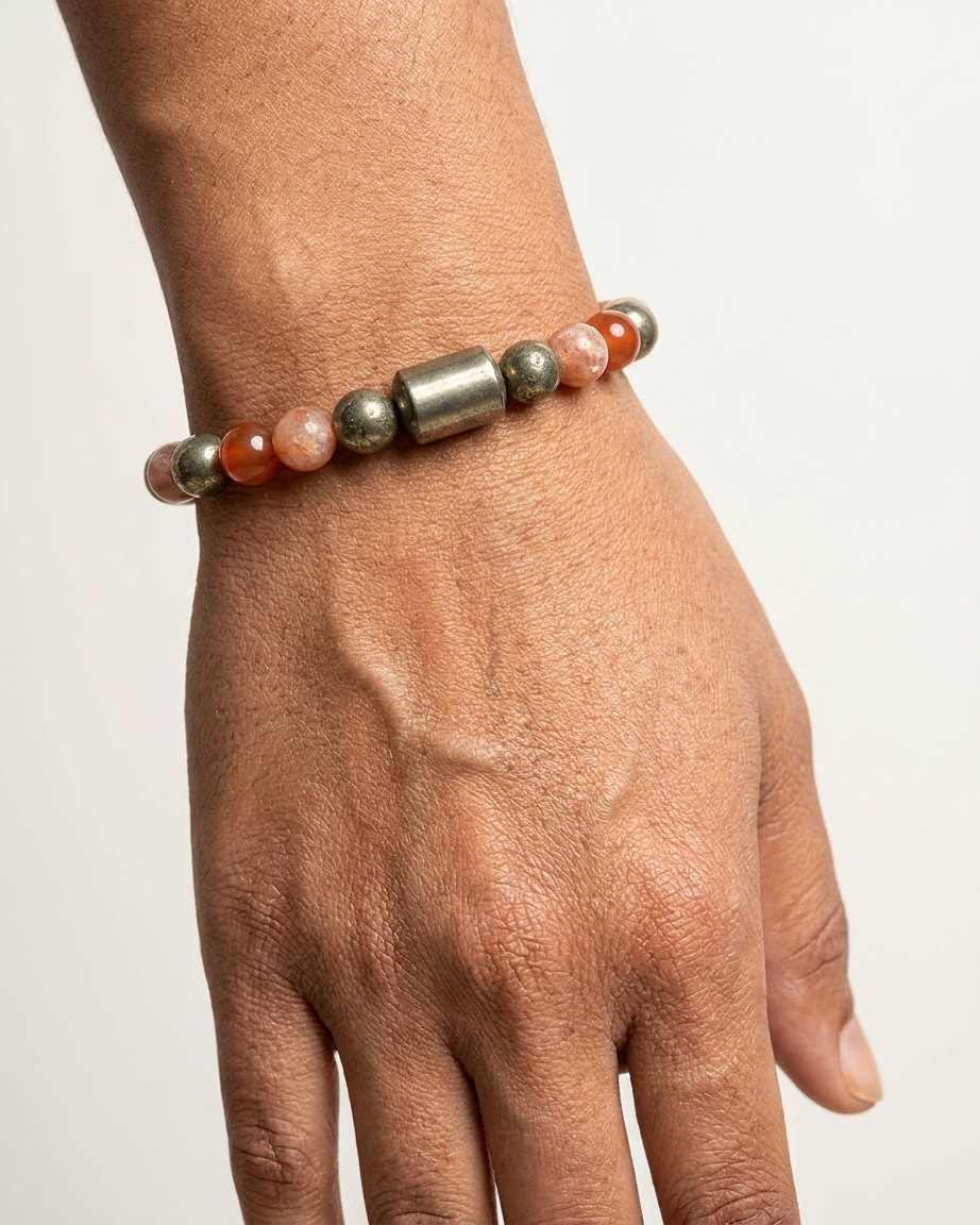 Mulank 1 Bracelet for Birth Dates 1, 10, 19 & 28 | Free Raw Selenite Plate (With Certificate)