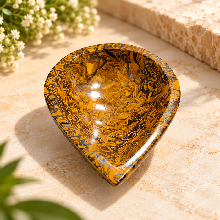Natural Mariam Crystal Diya (With Certificate)