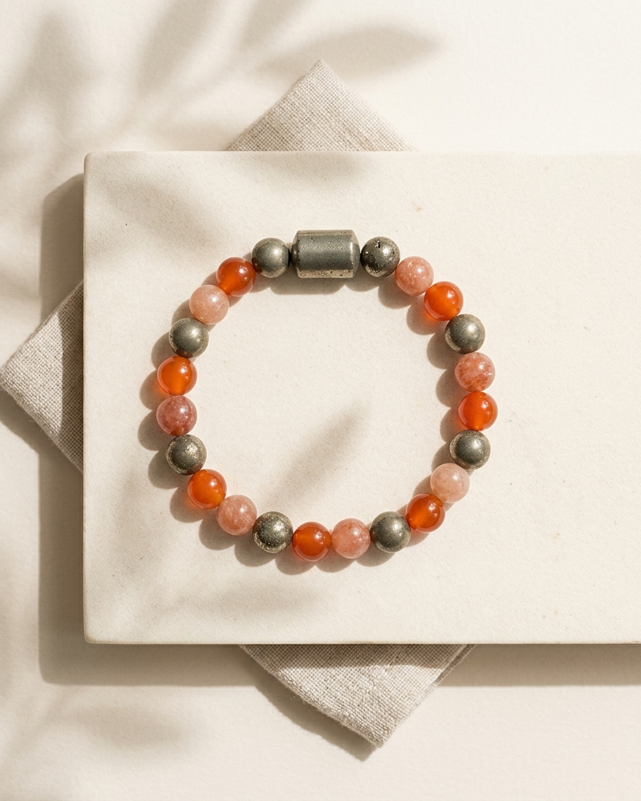Mulank 1 Bracelet for Birth Dates 1, 10, 19 & 28 | Free Raw Selenite Plate (With Certificate)