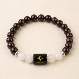 Capricorn (मकर राशि) Zodiac Bracelet (With Certificate) – Free Raw Selenite Plate