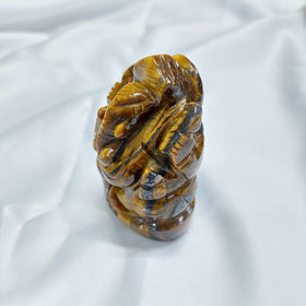 NATURAL TIGER EYE LORD GANESH STATUE, NATURAL TIGER EYE