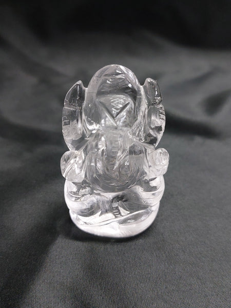 CLEAR QUARTZ LORD GANESH STATUE