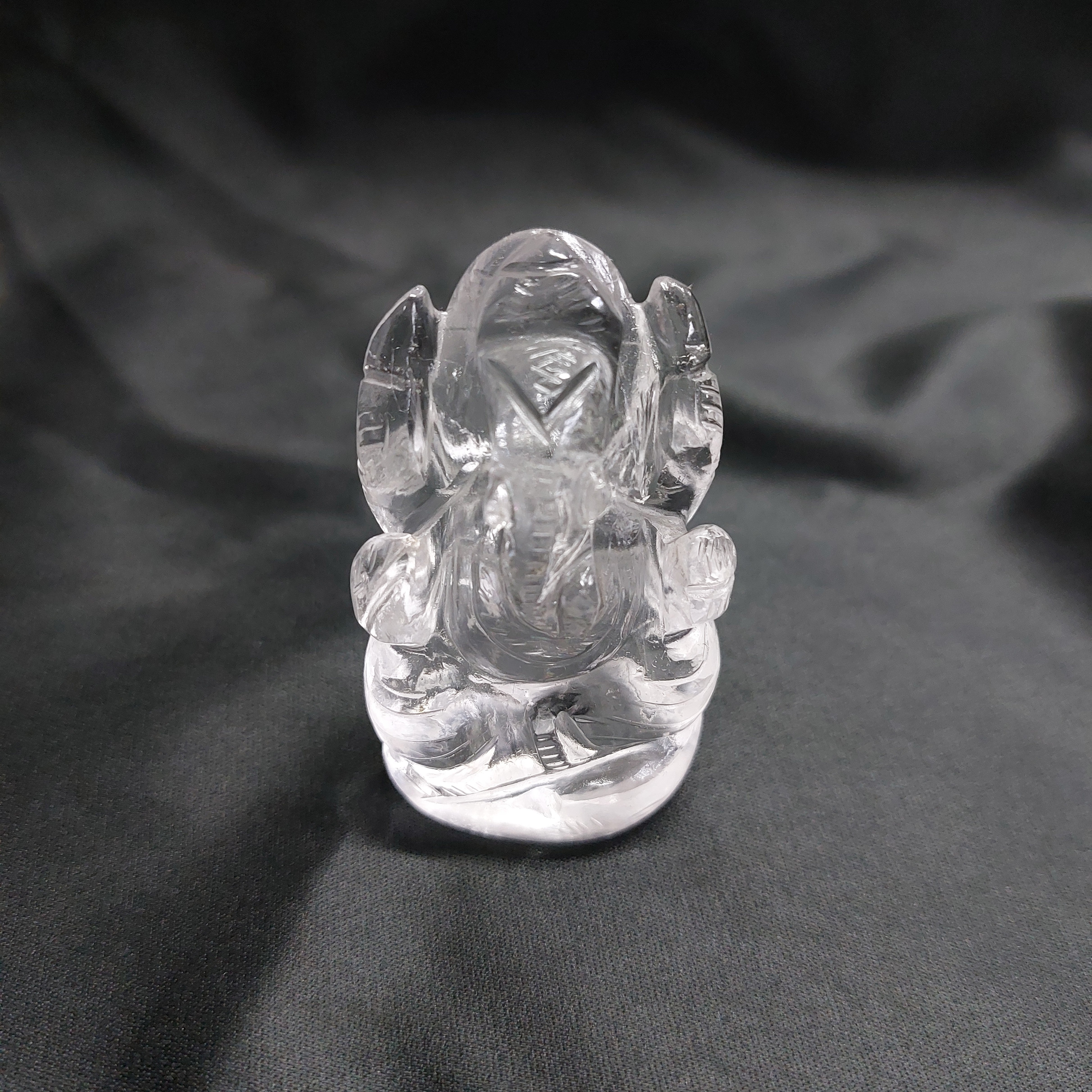 CLEAR QUARTZ LORD GANESH STATUE