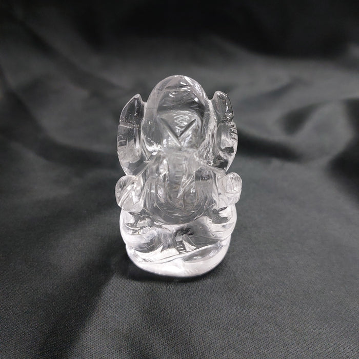 CLEAR QUARTZ LORD GANESH STATUE