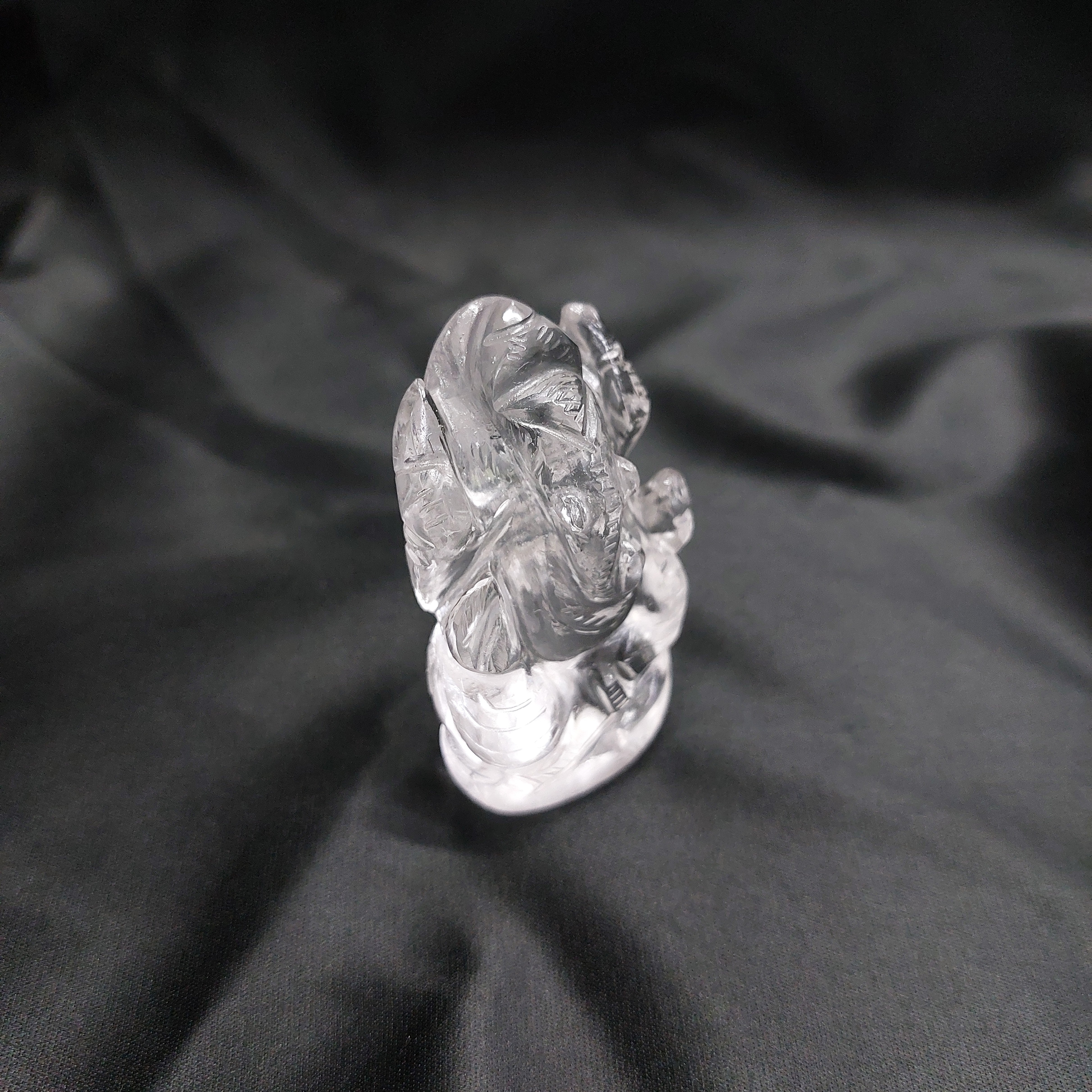 CLEAR QUARTZ LORD GANESH STATUE