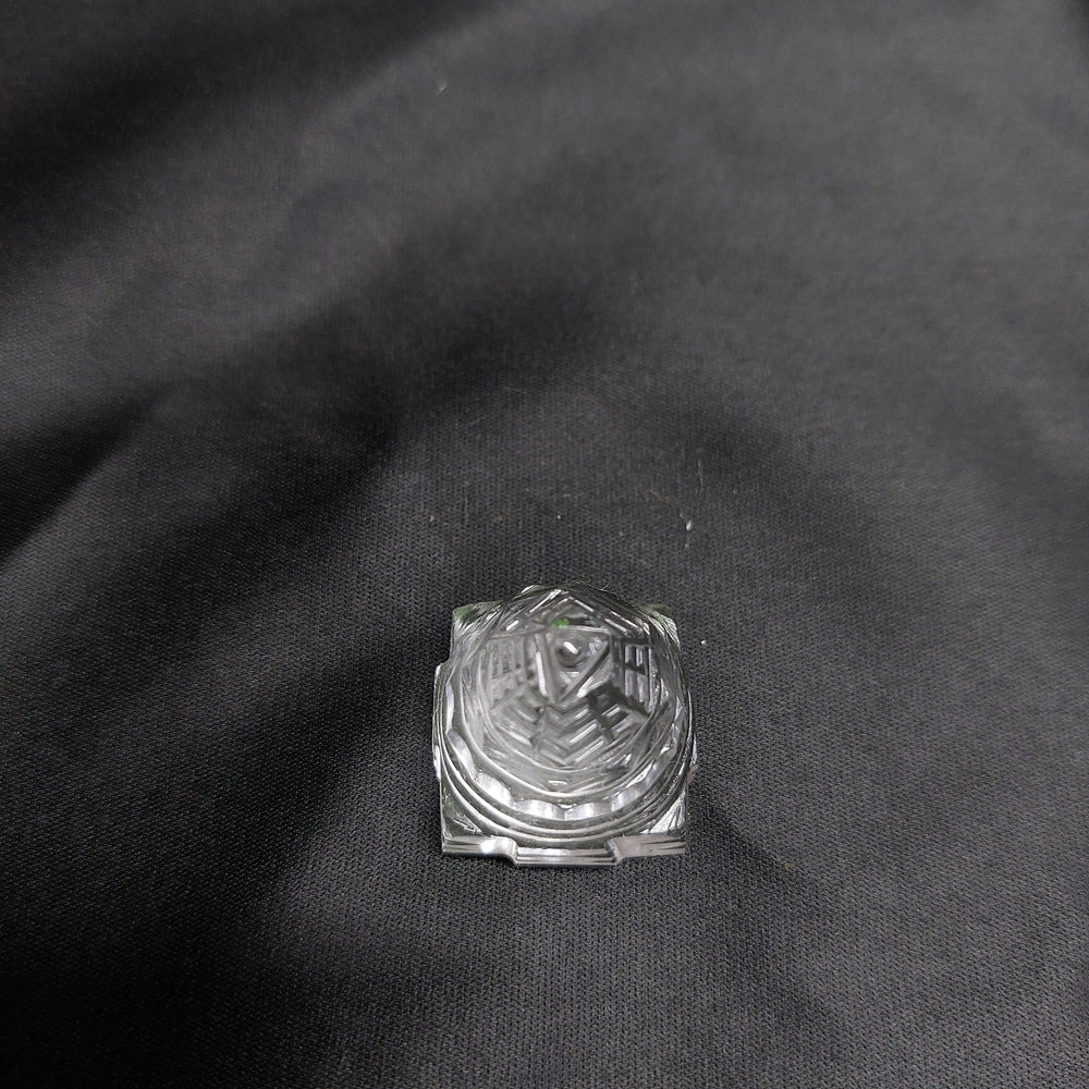 Clear Quartz Shree Yantra (With Certificate)