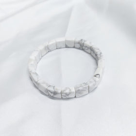 Howlite  Pyramid Bracelet