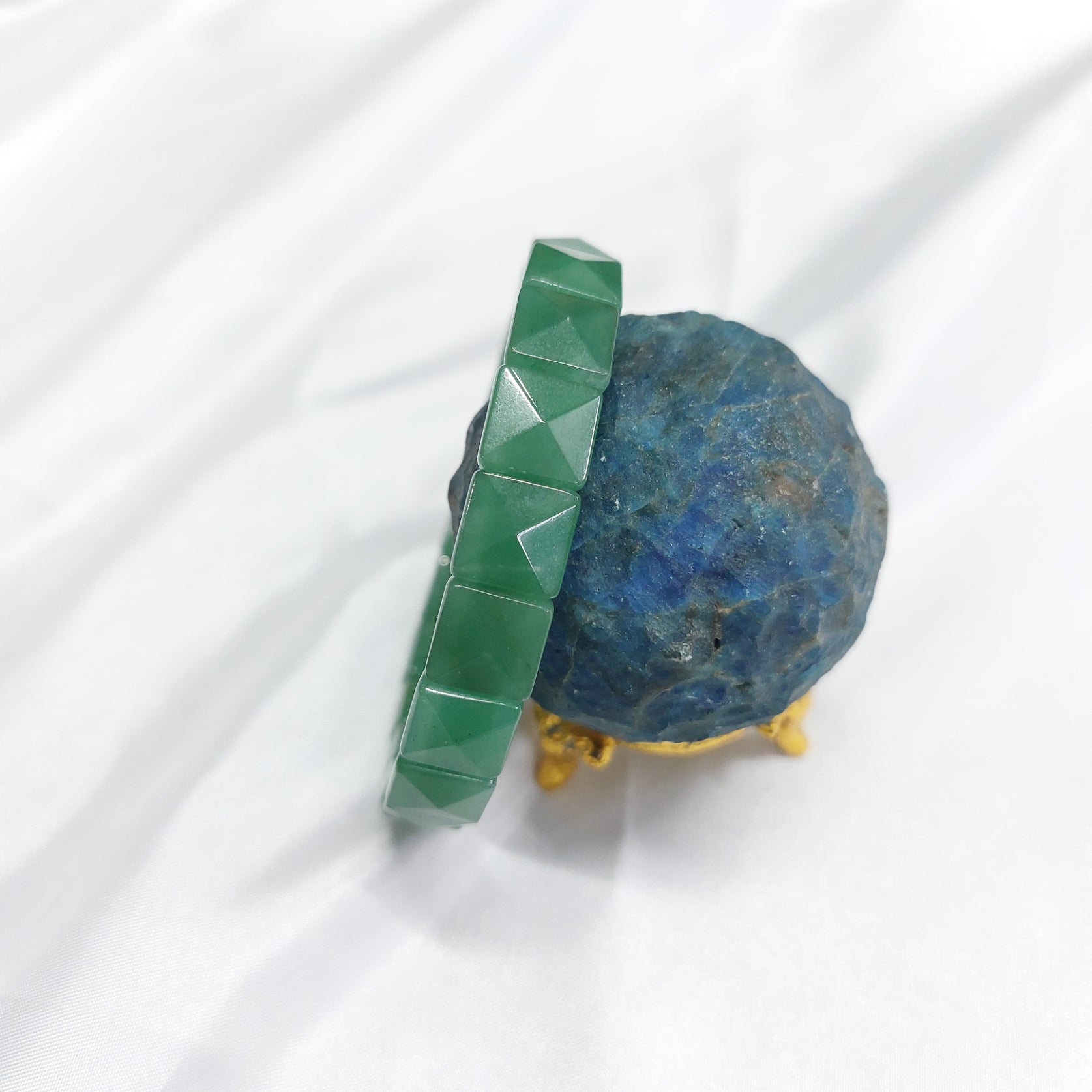Green Aventurine Pyramid Bracelet
