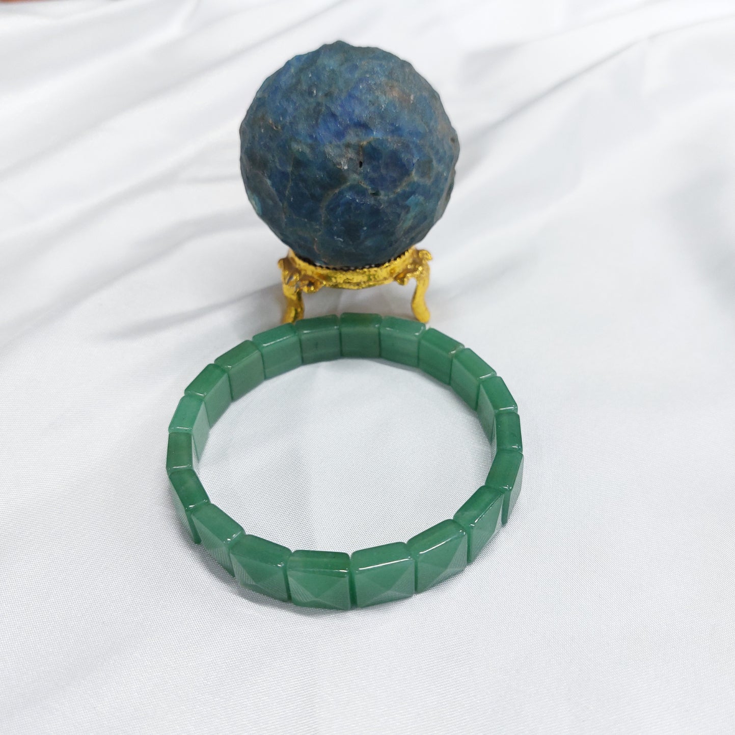 Green Aventurine Pyramid Bracelet