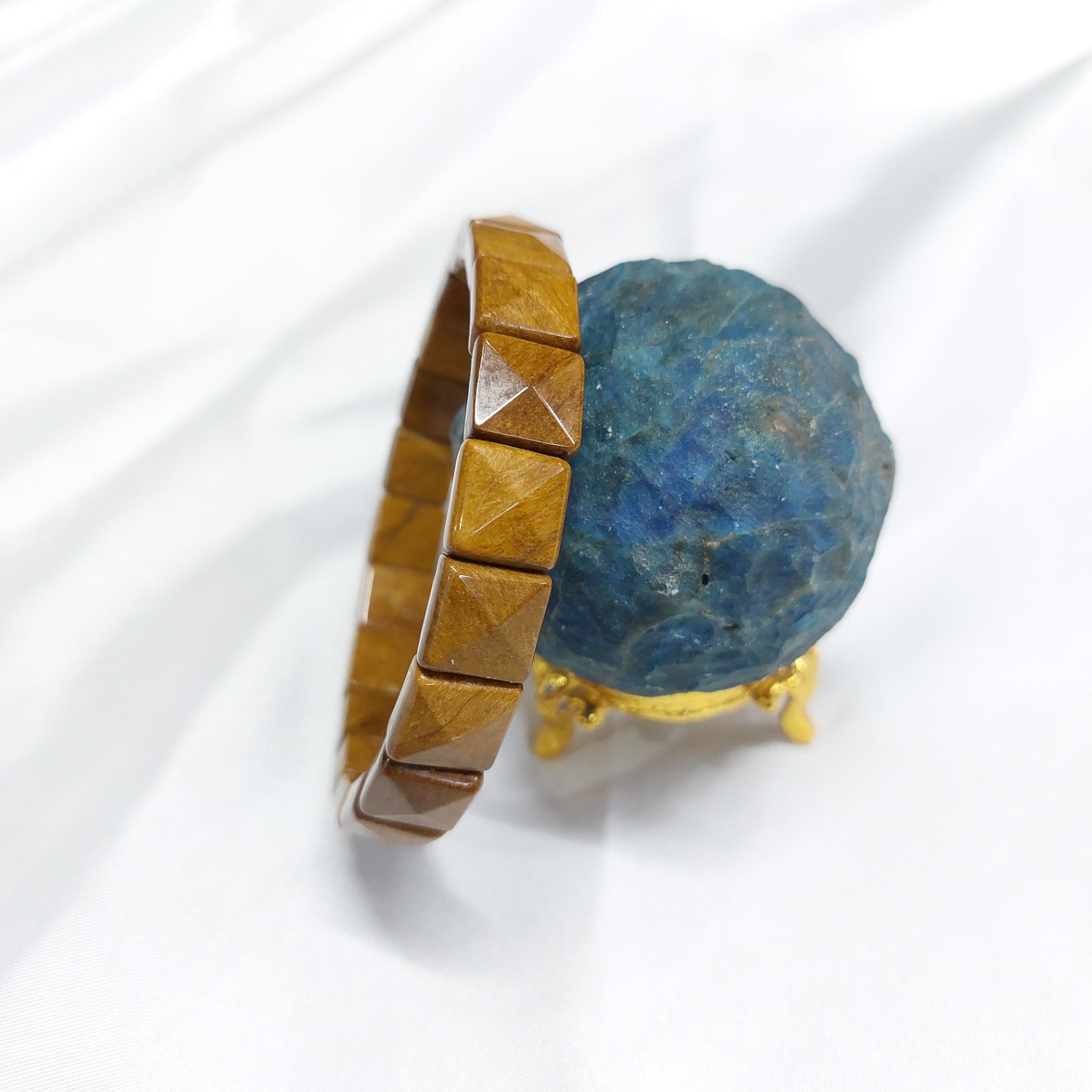 Tiger Eye Pyramid Bracelet