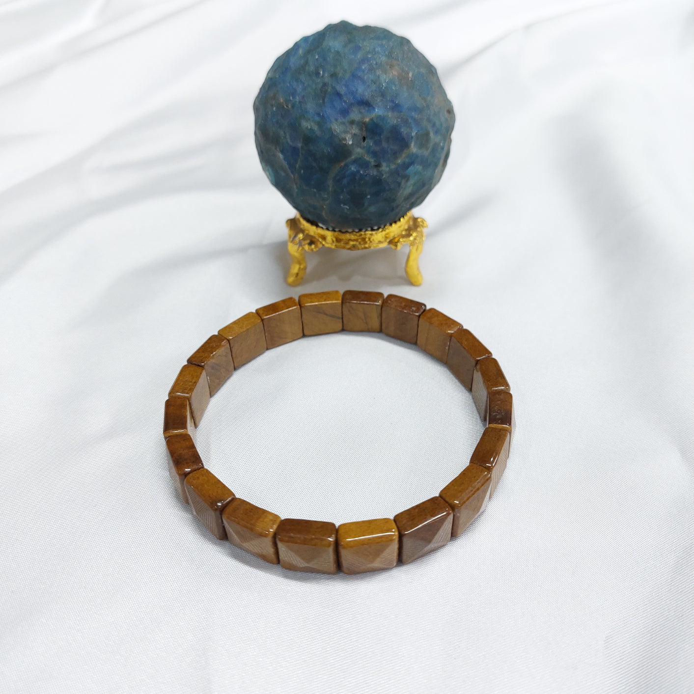 Tiger Eye Pyramid Bracelet