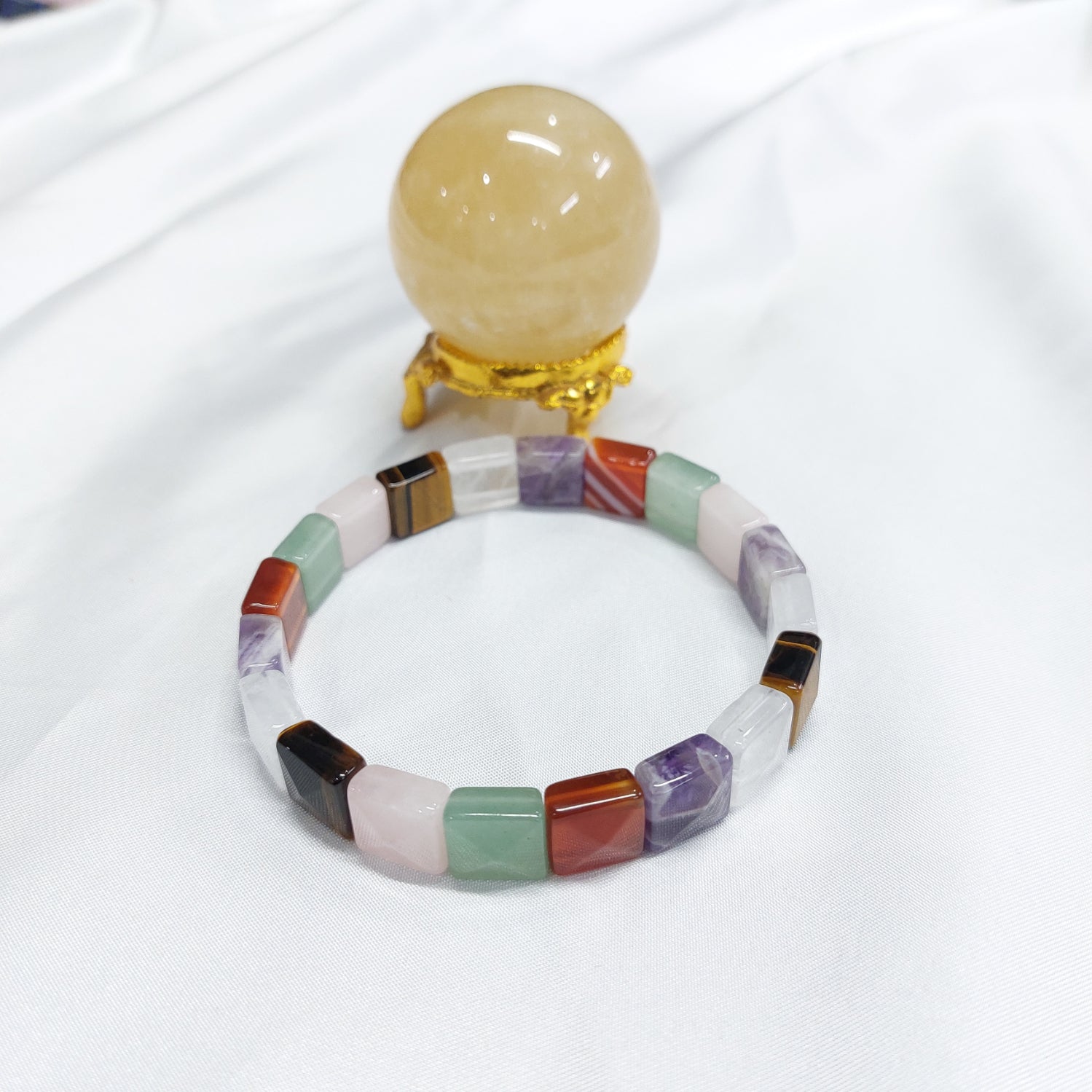 Mix Chakra Pyramid Bracelet