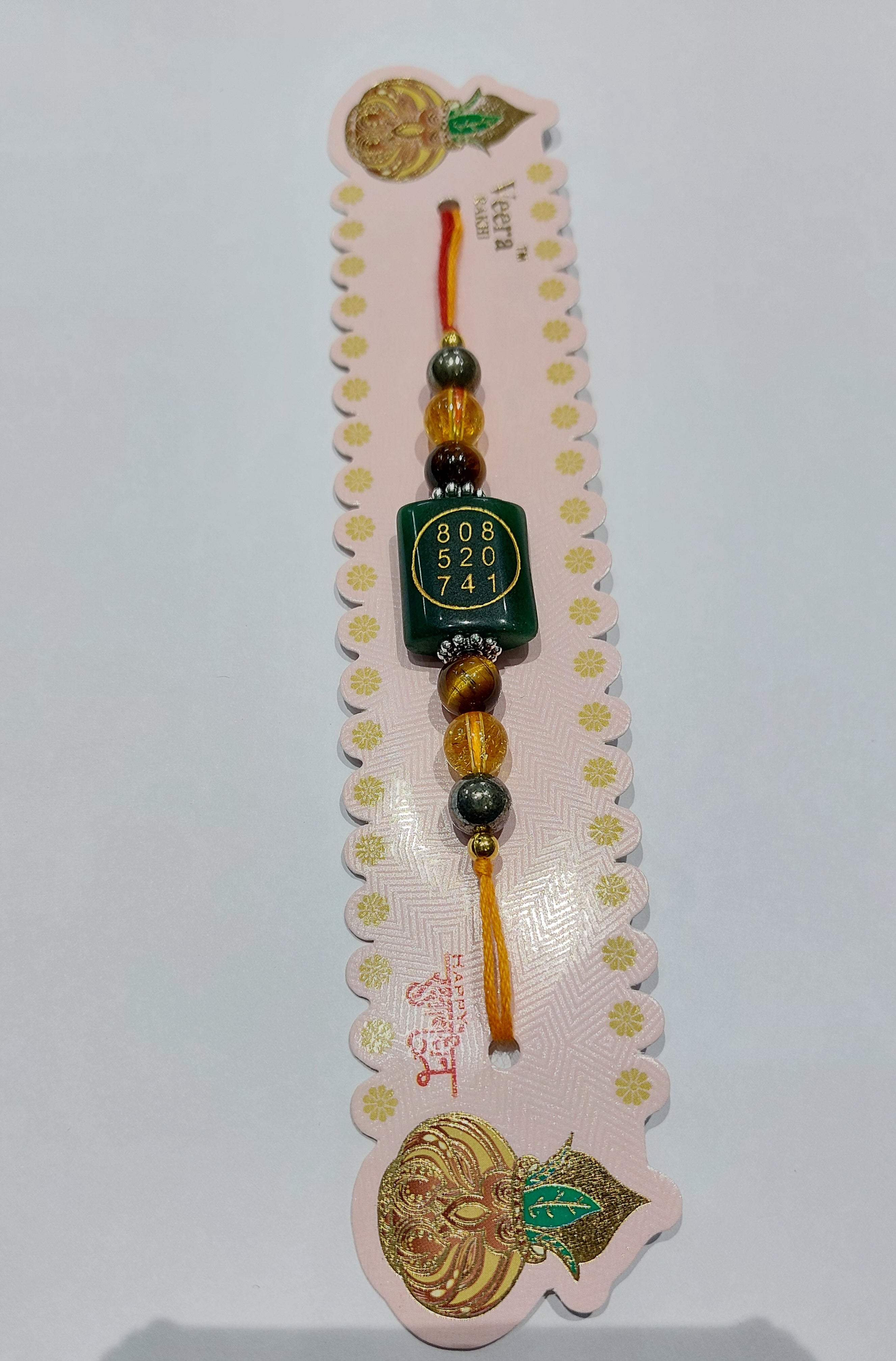 ZIBU COIN SYMBOLS CRYSTAL RAKHI