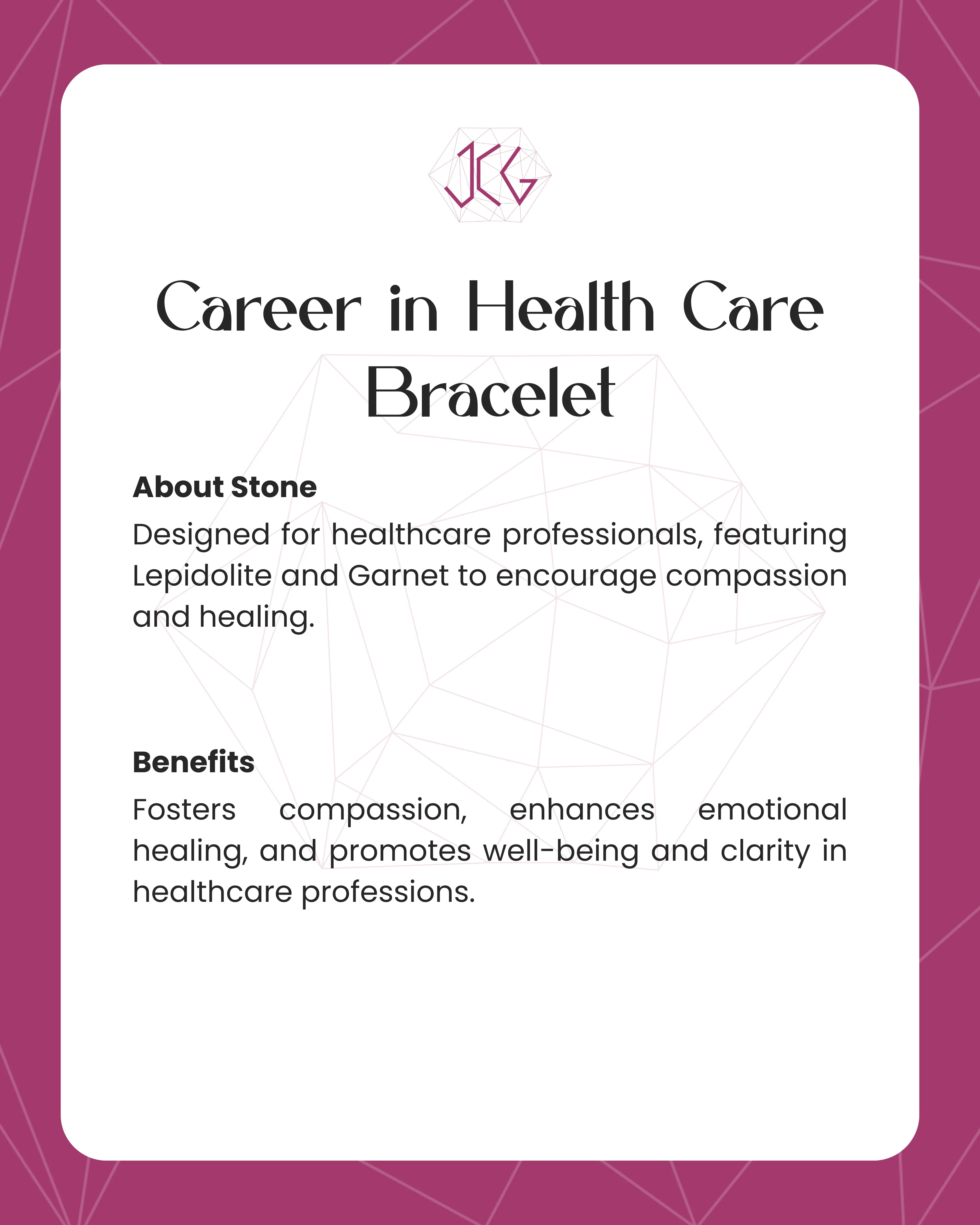 Career in Health Care Bracelet 8mm