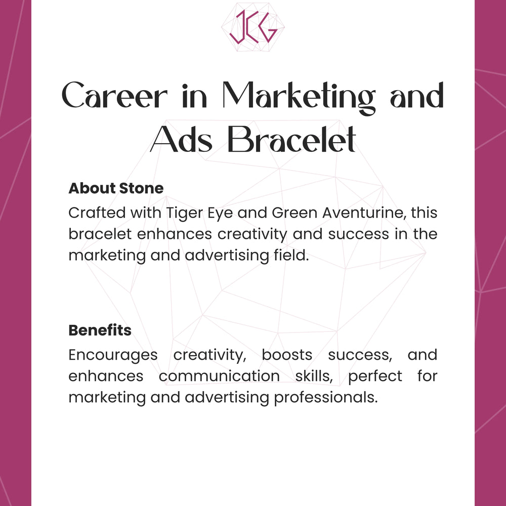 Career in Marketing and Ads Bracelet 8mm