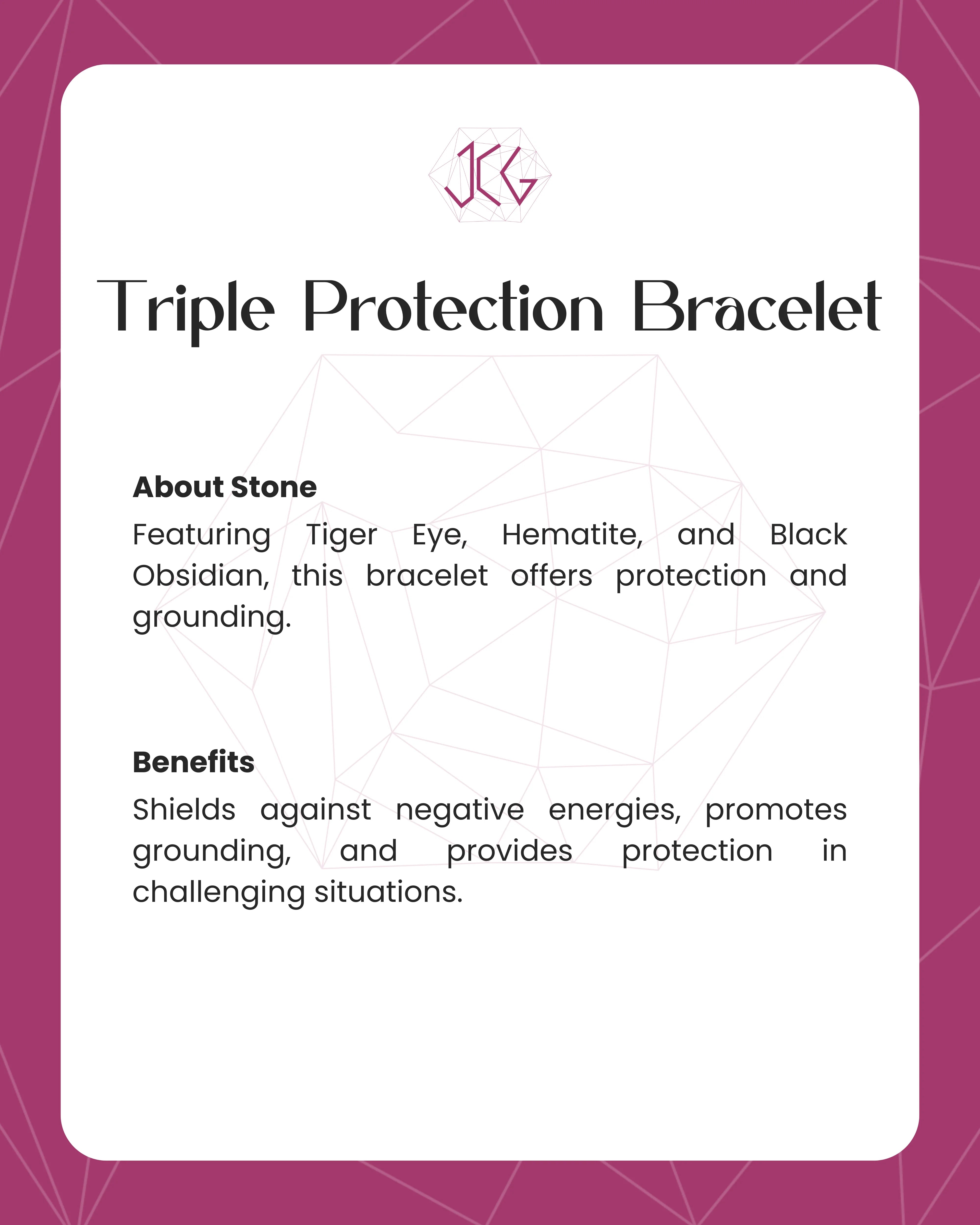 Triple Protection Bracelet 8mm