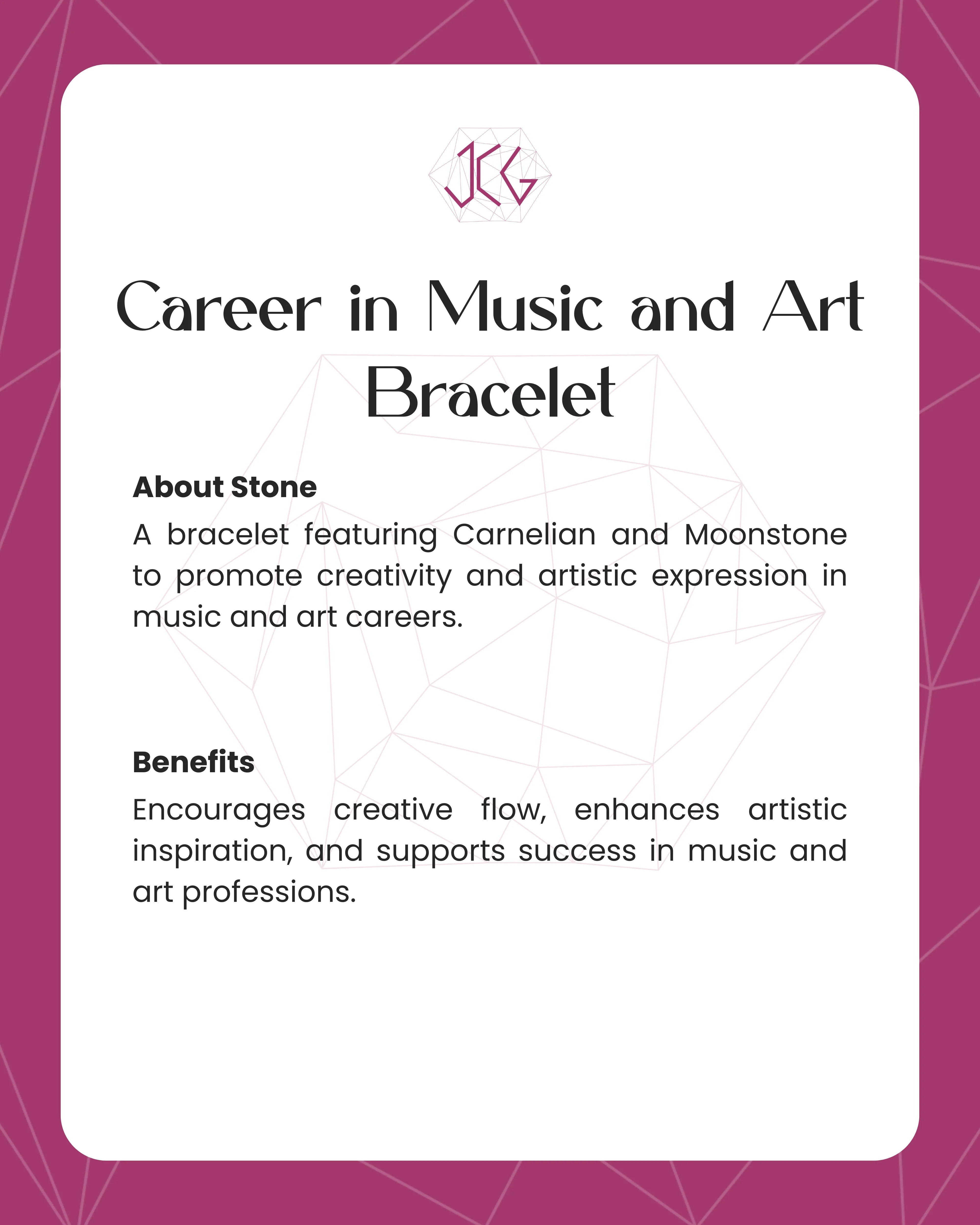 Career in Music and Art Bracelet 8mm