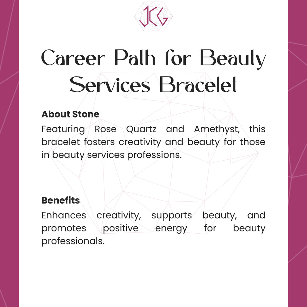 Career Path for Beauty Services Bracelet 8mm