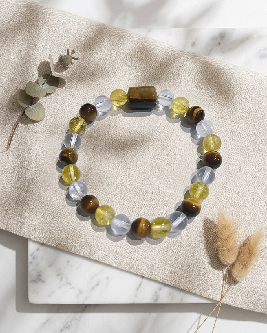 Mulank 3 Bracelet for Birth Dates 3, 12, 21 & 30 | Free Raw Selenite Plate (With Certificate)