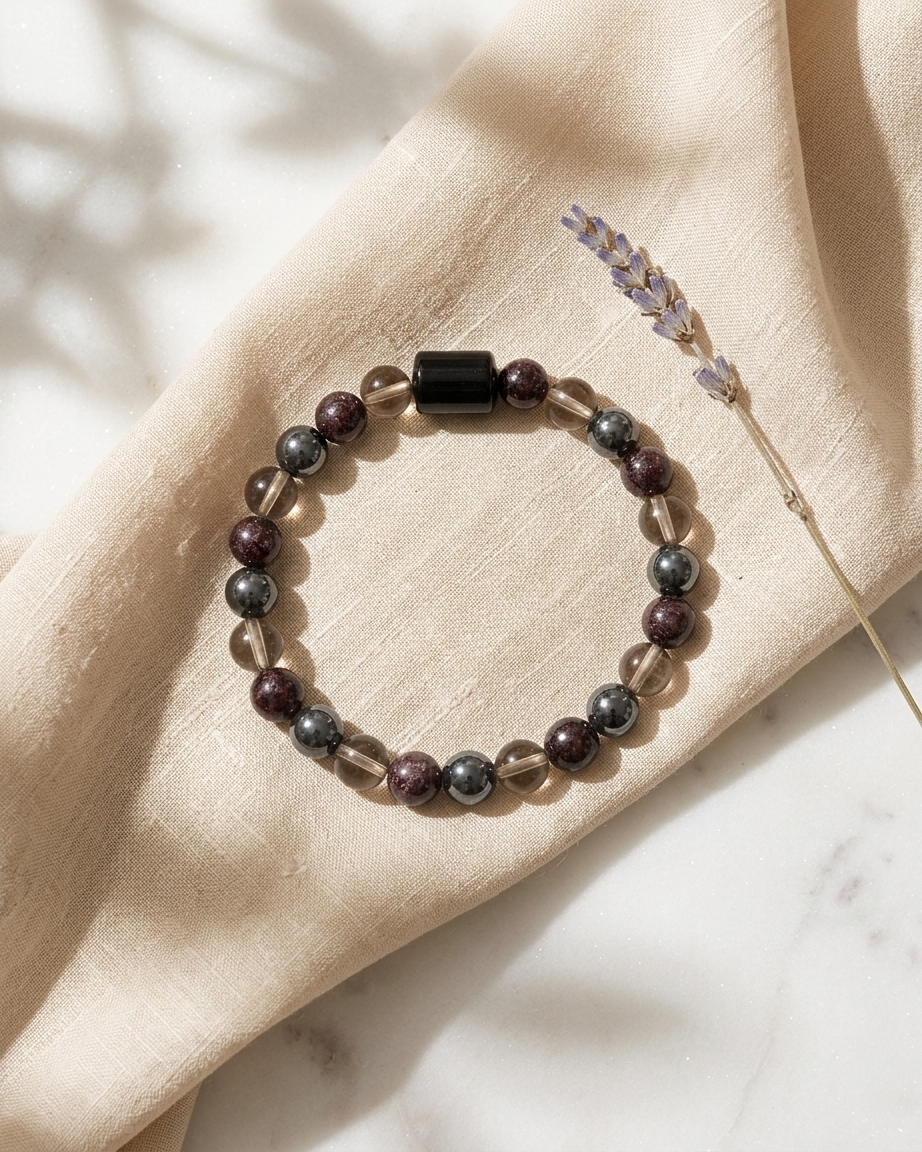 Mulank 4 Bracelet for Birth Dates 4, 13, 22 & 31 | Free Raw Selenite Plate (With Certificate)
