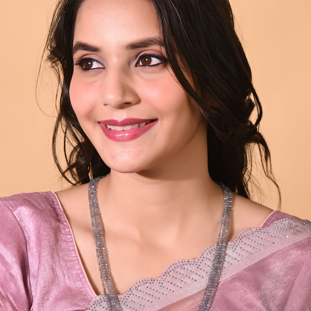 Natural Labradorite Beaded Necklace (With Certificate)