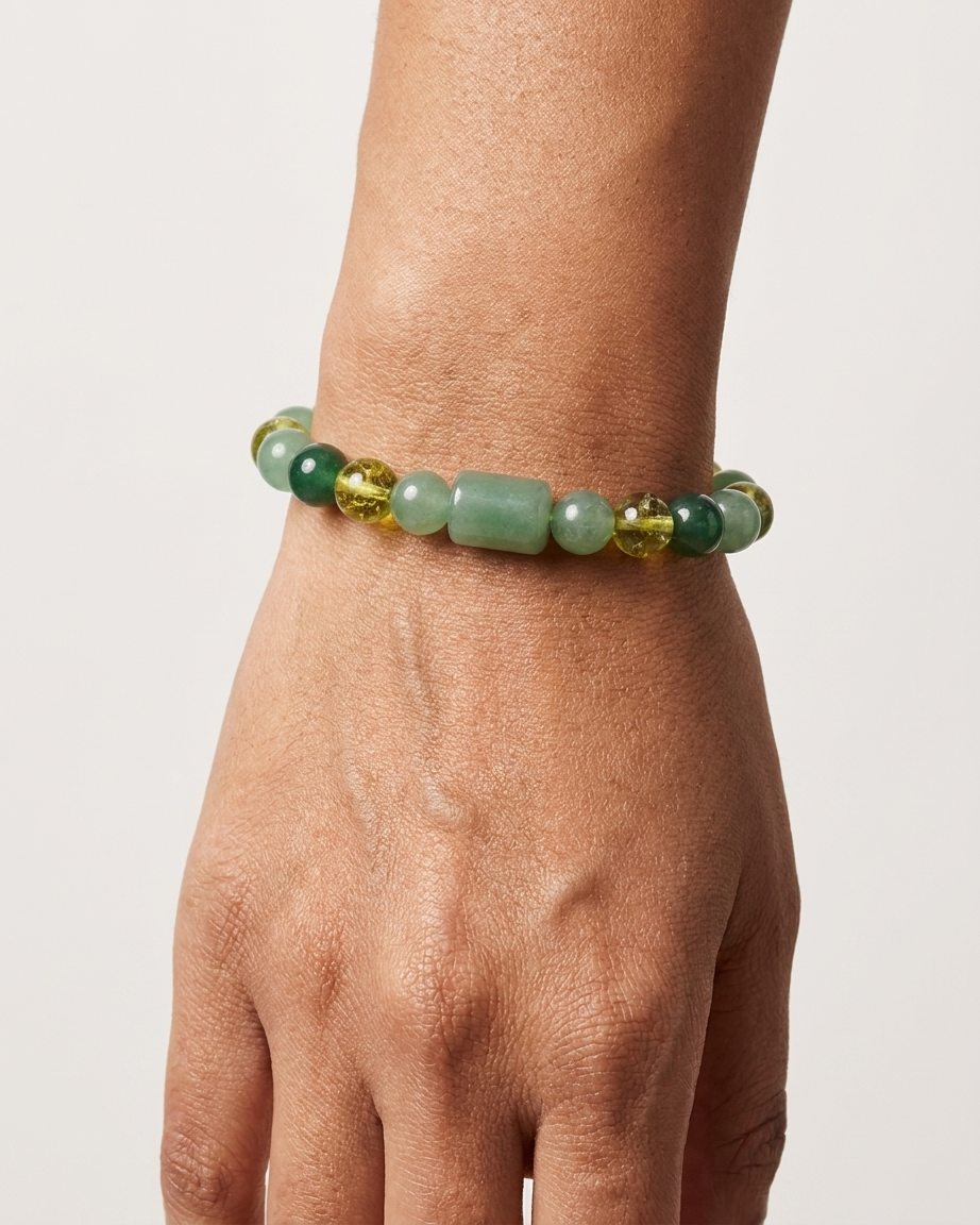 Mulank 5 Bracelet for Birth Dates 5, 14 & 23 | Free Raw Selenite Plate (With Certificate)