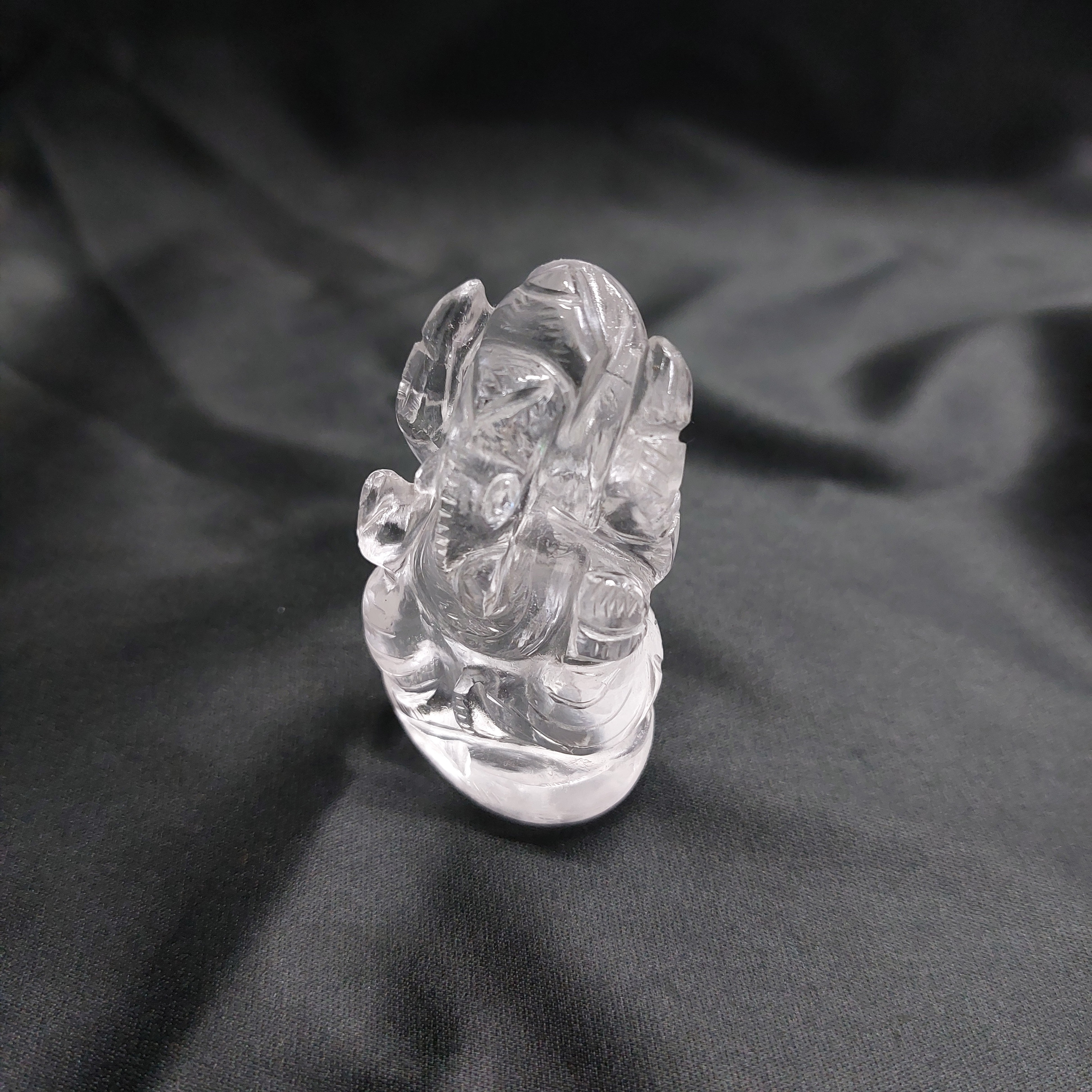 CLEAR QUARTZ LORD GANESH STATUE