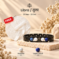 Libra Metallic Bracelet with Free Selenite Plate (With Certificate)