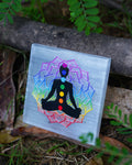 7 Chakra Selenite Plate (Charging Plate)