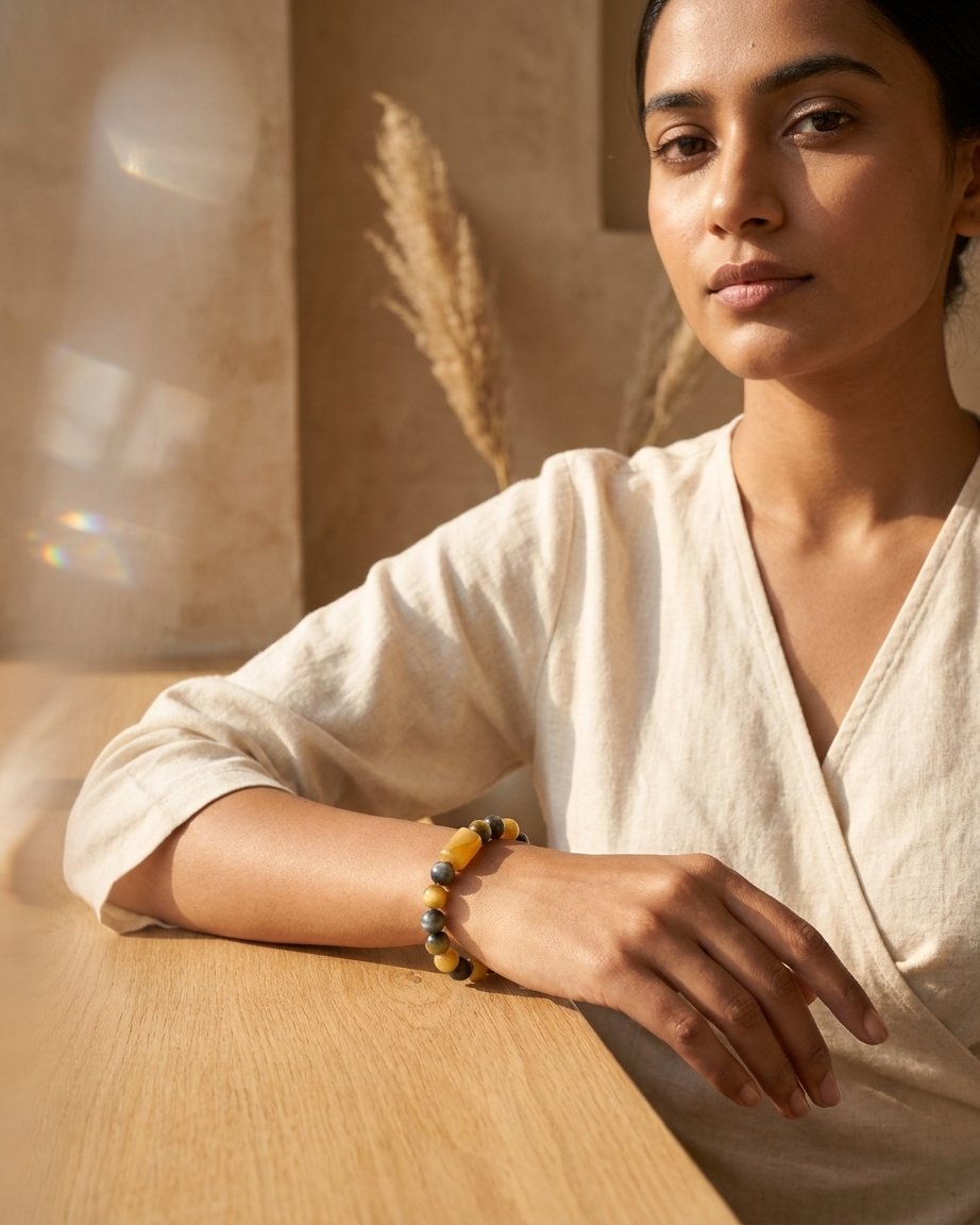 Mulank 7 Bracelet for Birth Dates 7, 16 & 25 | Free Raw Selenite Plate (With Certificate)