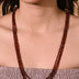 Natural Garnet Beaded Necklace (With Certificate)