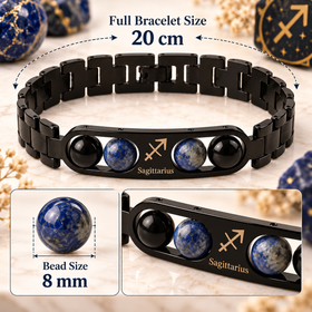 Sagittarius Metallic Bracelet with Free Selenite Plate (With Certificate)