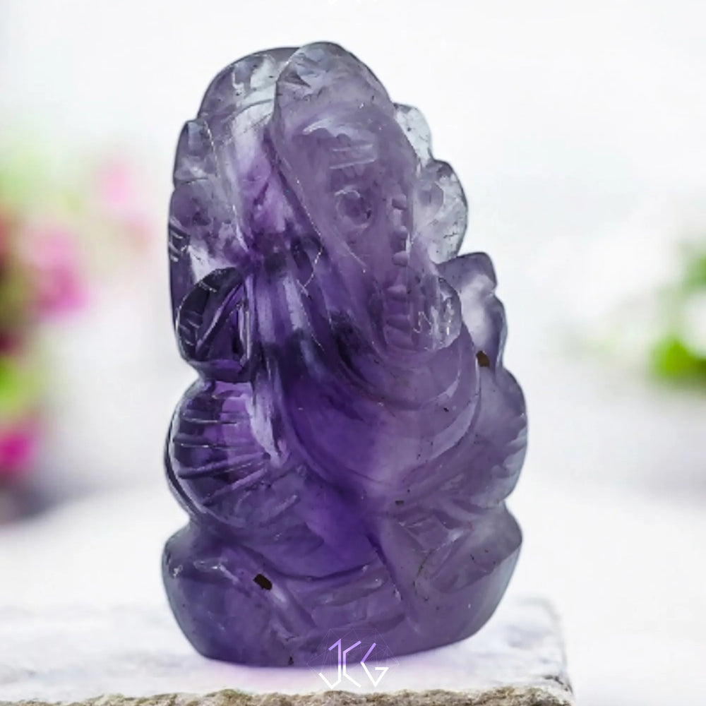 Amethyst Ganesha Jaipur Crystal Gems