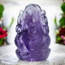 Amethyst Ganesha - Jaipur Crystal Gems