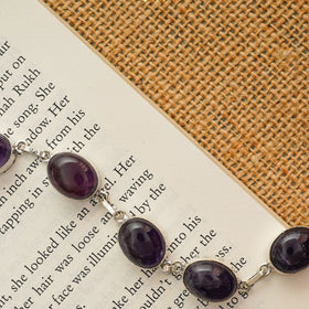 Amethyst Chain Bracelet Jaipur Crystal Gems