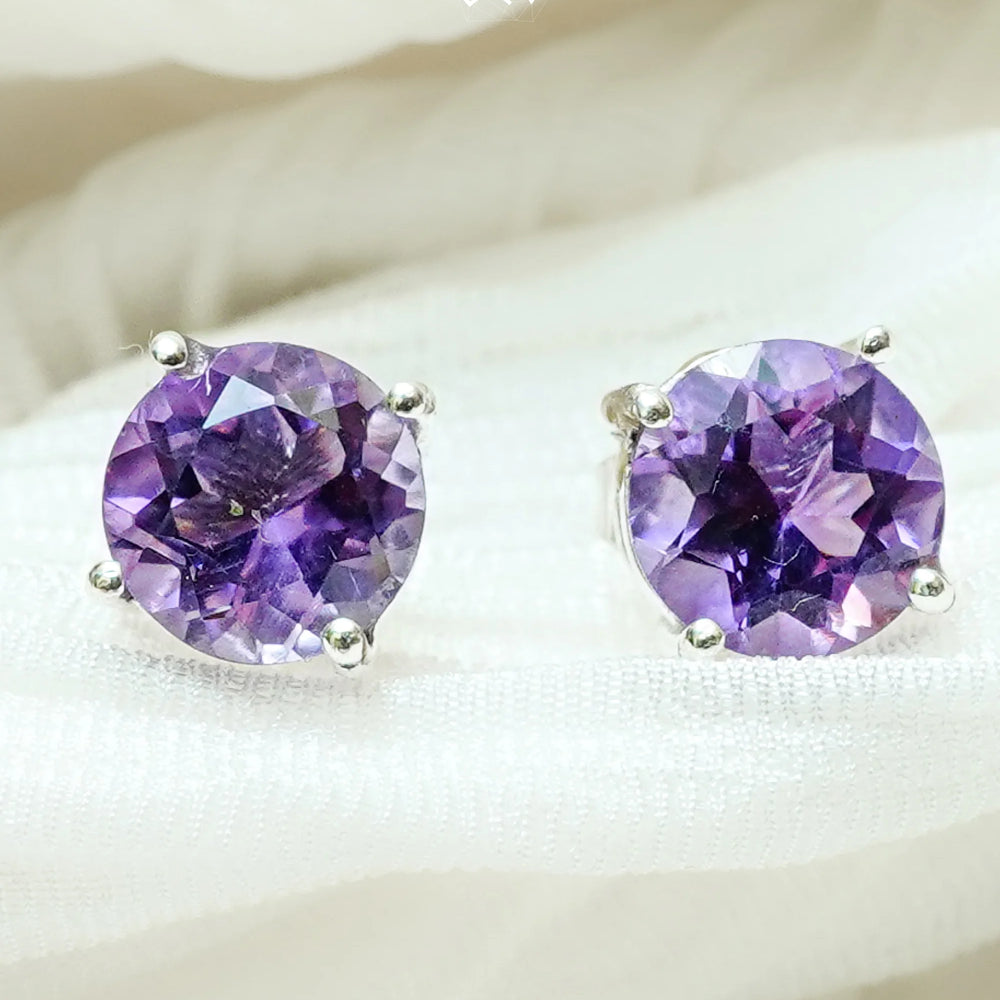 Amethyst Earrings - Jaipur Crystal Gems