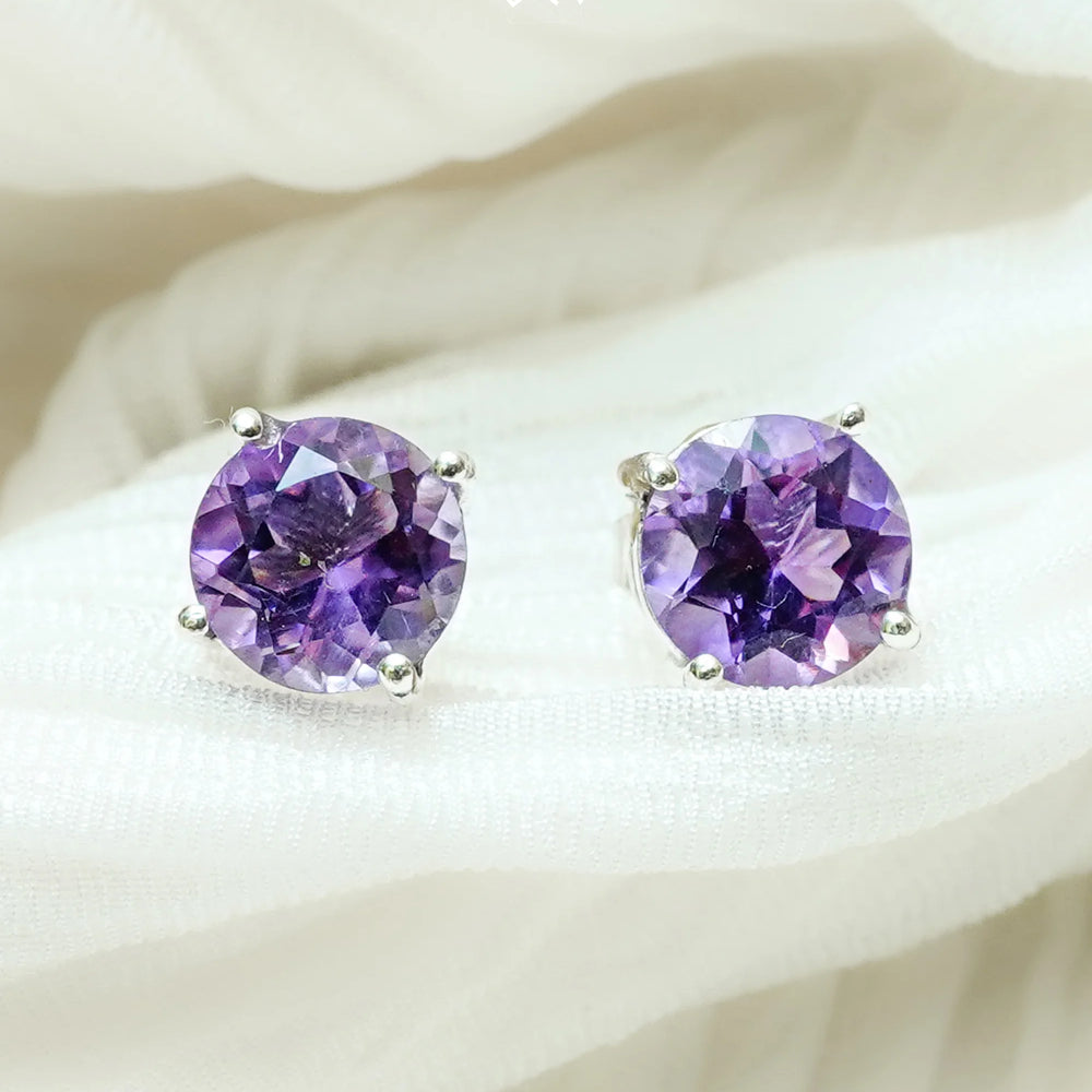Amethyst Earrings - Jaipur Crystal Gems
