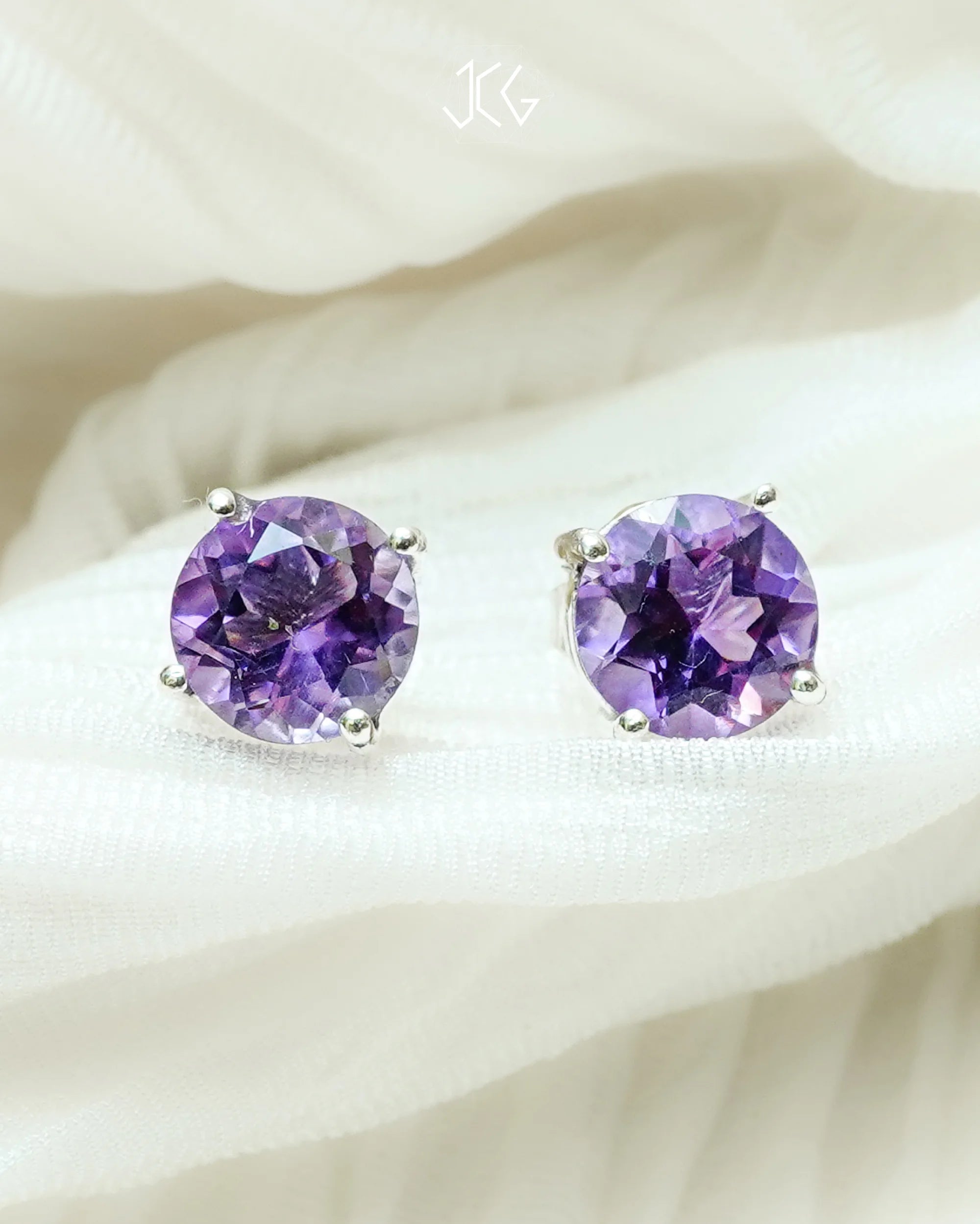 Amethyst Earrings - Jaipur Crystal Gems