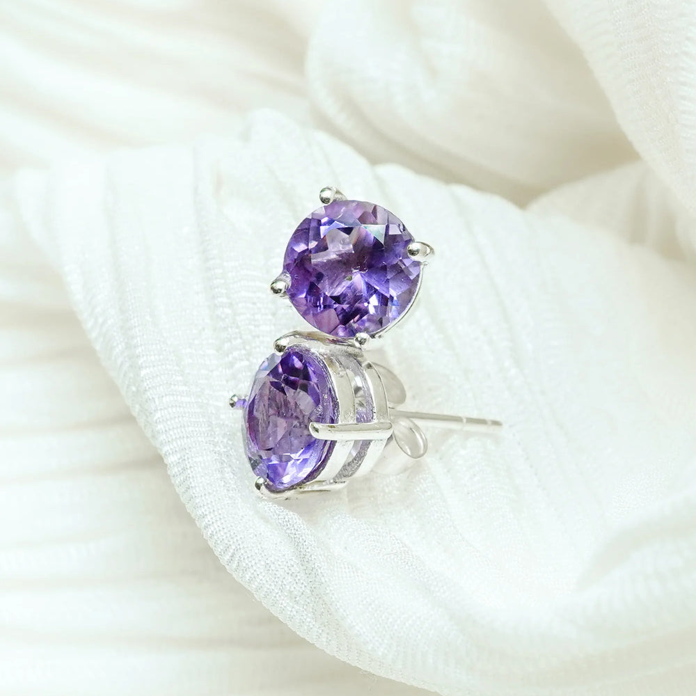 Amethyst Earrings - Jaipur Crystal Gems
