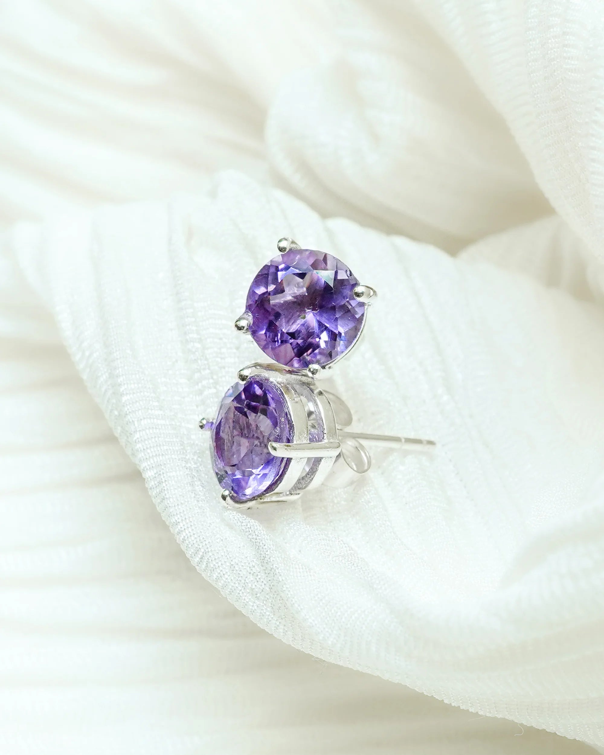 Amethyst Earrings - Jaipur Crystal Gems