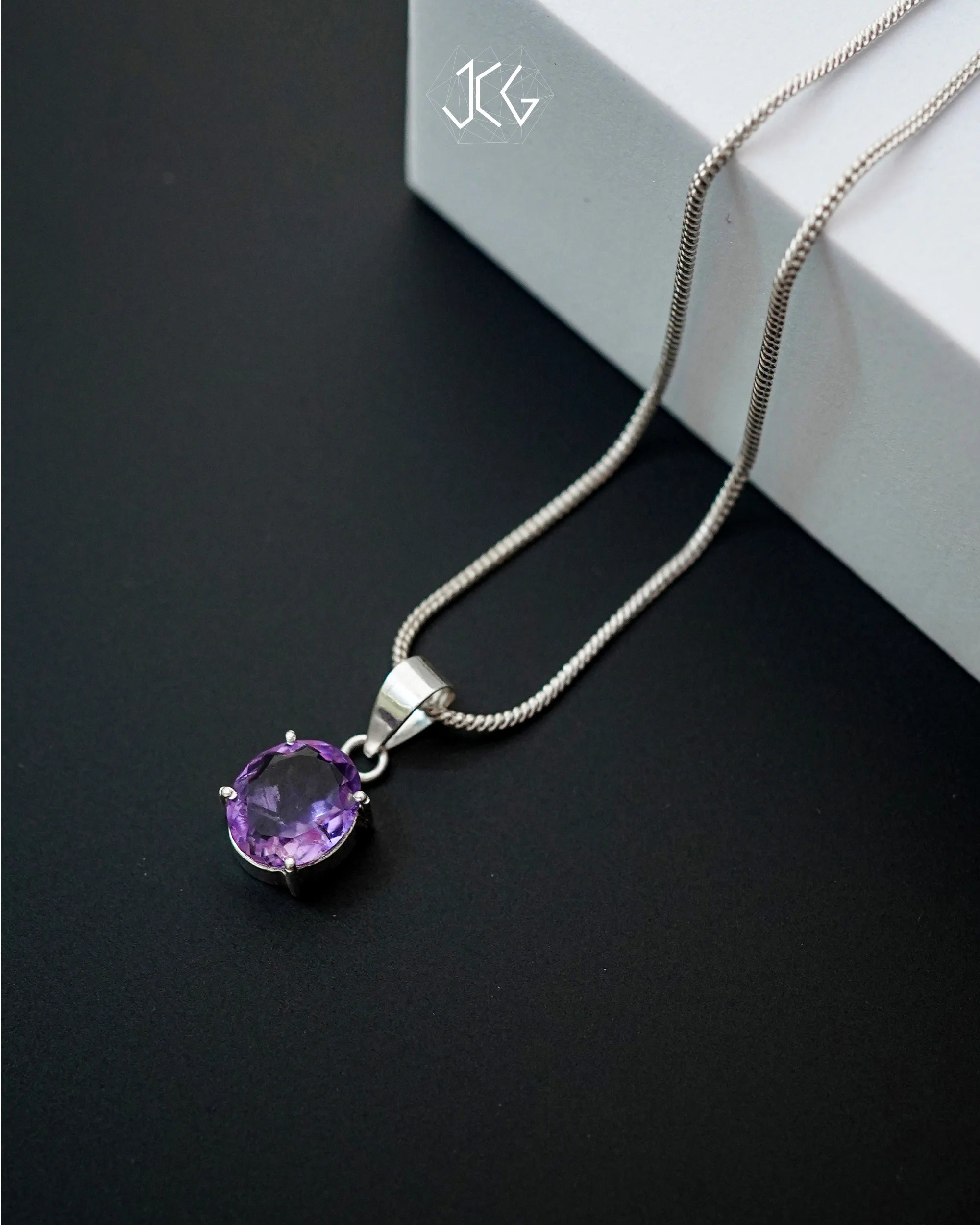 Amethyst Pendant - Jaipur Crystal Gems